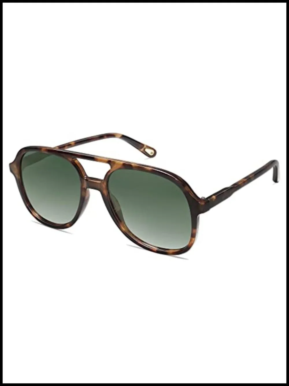 Retro Polarized Aviator Sunglasses with UV400 TAC Lenses
